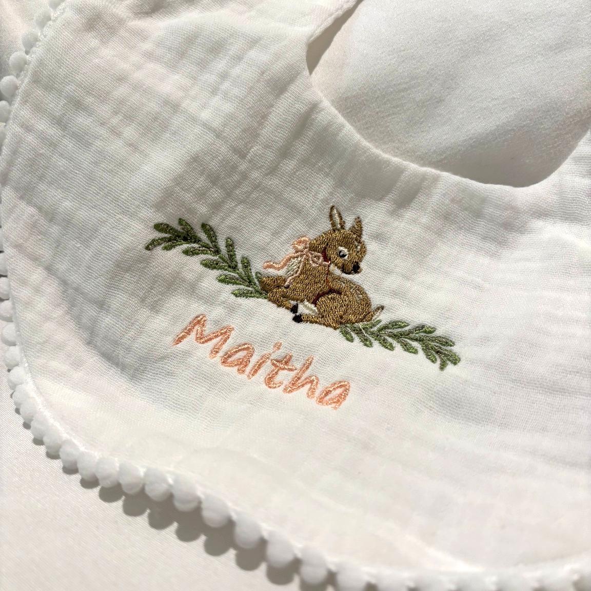 Custom Embroidered Bib