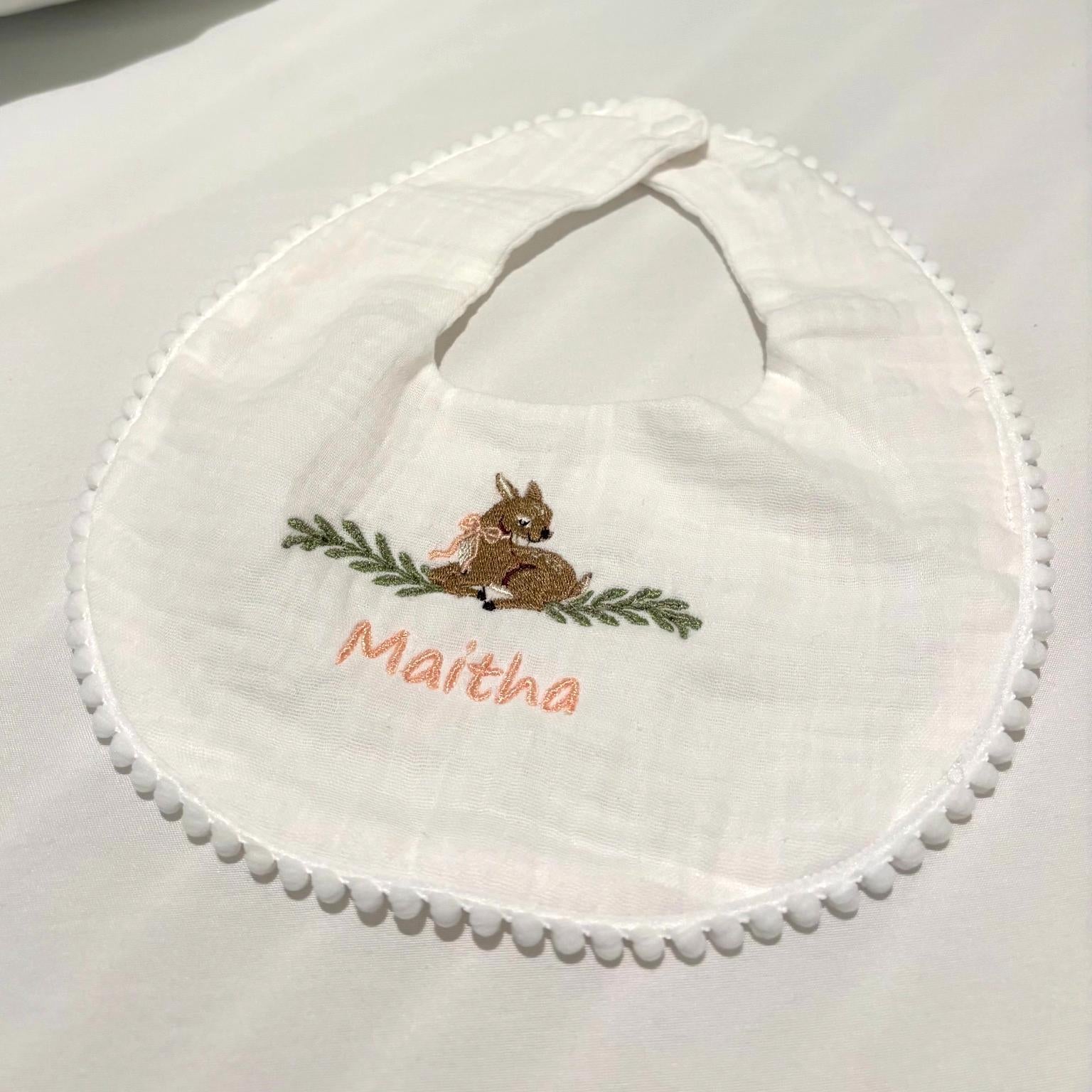 Custom Embroidered Bib